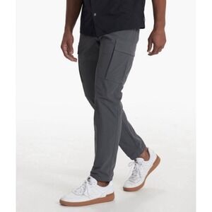 Vuori Mens Size 36 Gray Meta Cargo  Performance‎ Joggers Utility Pockets Travel
